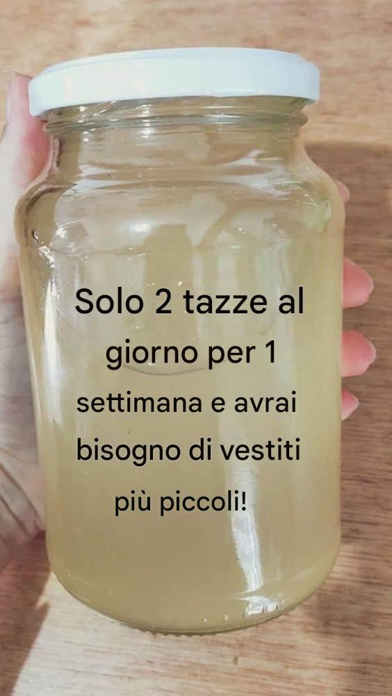 Solo 2 tazze al giorno per 1 settimana e avrai bisogno di vestiti più piccoli!