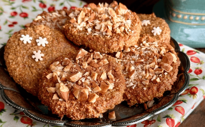 Torta di avena speziata e mandarino