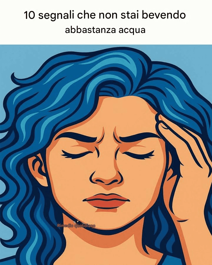 10 segnali che indicano che non stai bevendo abbastanza acqua