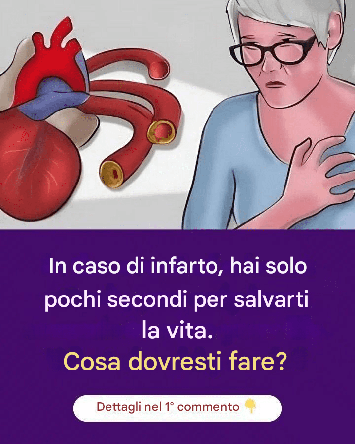 In caso di infarto, hai solo pochi secondi per salvarti la vita. Cosa dovresti fare?