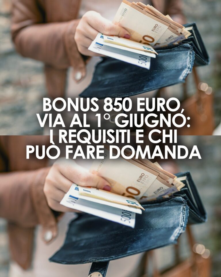 Bonus Anziani 2025 da 850 euro, al via i pagamenti dal 1° giugno: come ottenerlo