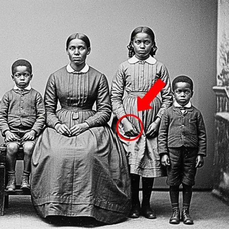Si trattava solo di una semplice fotografia di famiglia del 1872, ma osservate più da vicino la mano della sorella.
