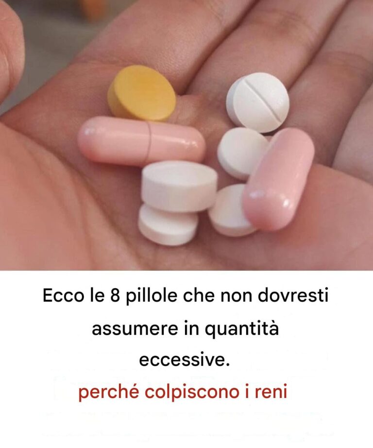8 pillole da non assumere in dosi troppo elevate: possono danneggiare i reni.