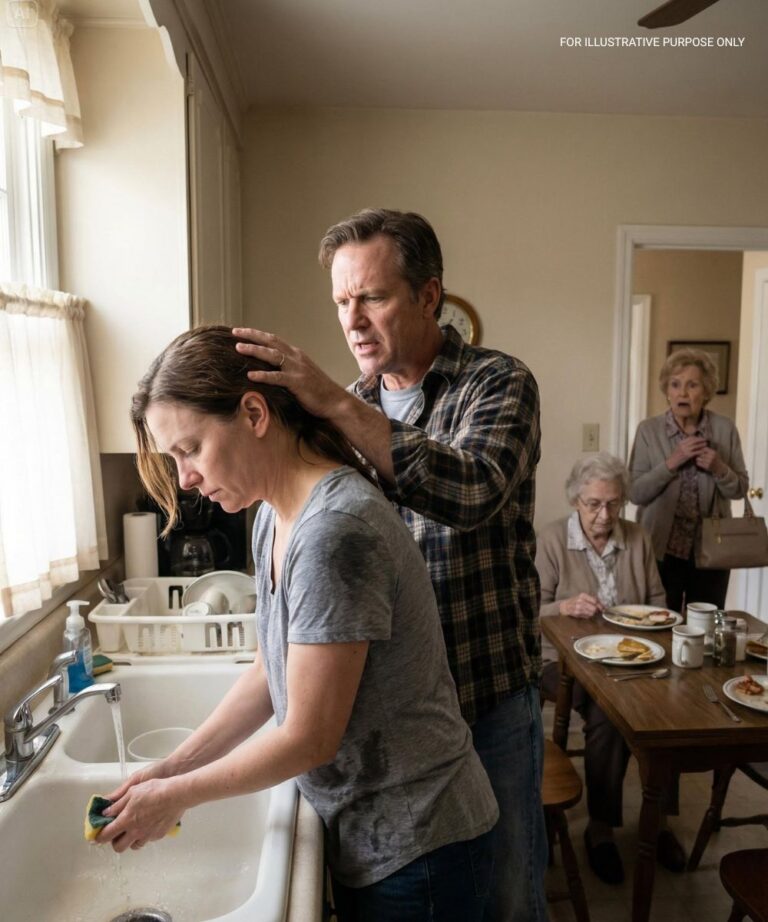 Sono arrivato senza preavviso e mi sono bloccato. Mia figlia stava lavando i piatti al freddo mentre suo marito e sua suocera mangiavano tranquillamente. Non ho detto una parola. Ho semplicemente preso il cellulare e ho fatto una chiamata.