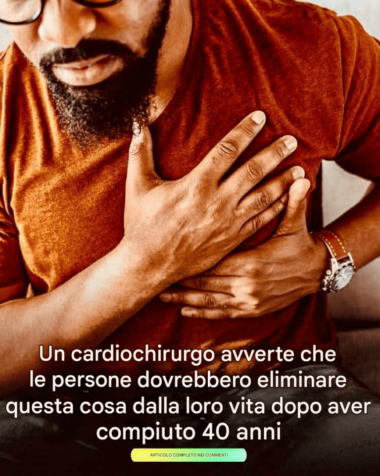 Un chirurgo cardiaco avverte che le persone dovrebbero eliminare questa cosa dalla loro vita dopo aver compiuto 40 anni