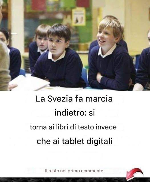 La Svezia fa marcia indietro: si torna ai libri di testo invece che ai tablet digitali