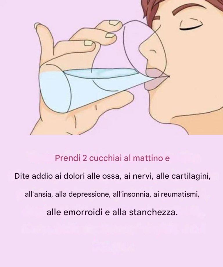 Due cucchiai al mattino e dimenticatevi dolori alle ossa, diabete, nervi e depressione. Vedi il primo commento