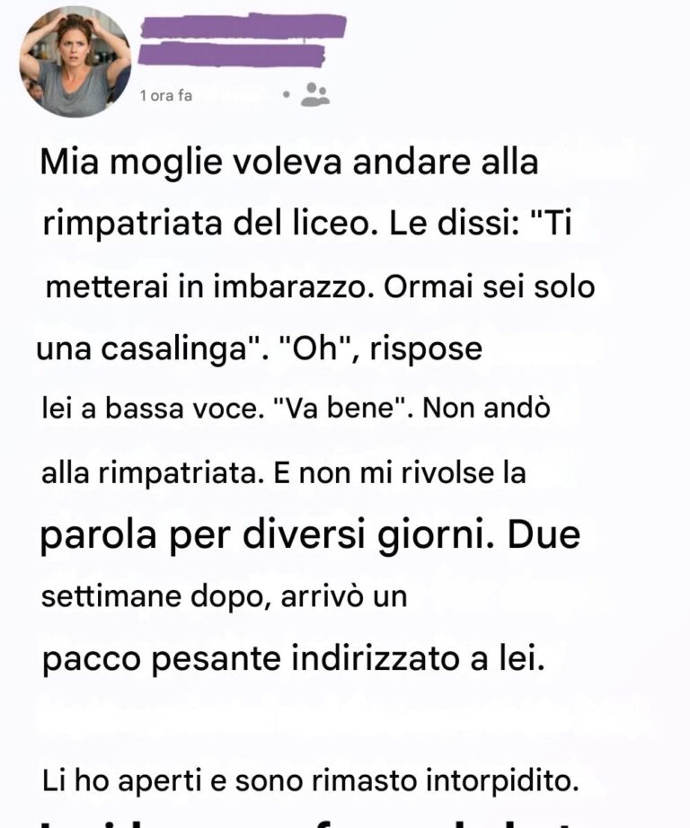 Pensavo che non avesse fatto "niente" tutto il giorno, ma una scatola mi ha dimostrato il contrario.