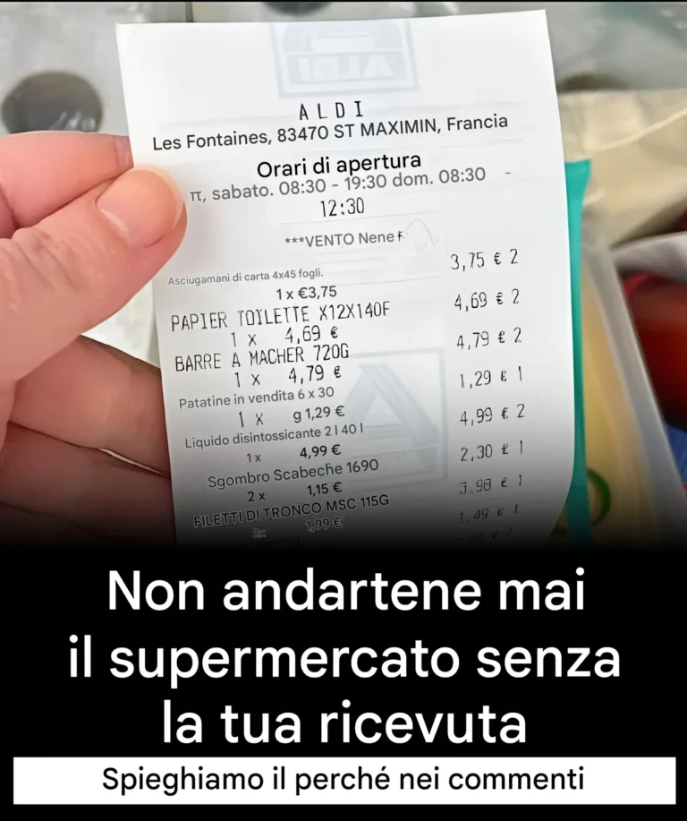 Non uscire mai dal supermercato senza scontrino: ecco perché